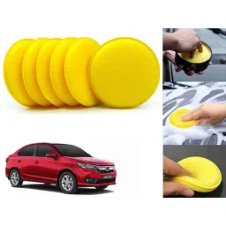 Auto Pearl Polyurethane Beige Washing &a; Waxing Polish Foam Sponge for Amaze 2018 (Pack of 6)-picture-14