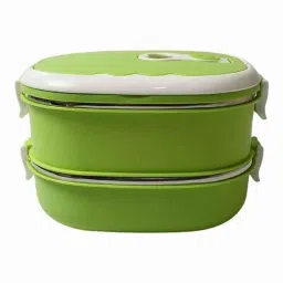 DeoDap 2 Pcs 900 &a; 1800ml Stainless Steel Assorted Insulated Thermal Lunch Box Set with Leakproof, 5603-34