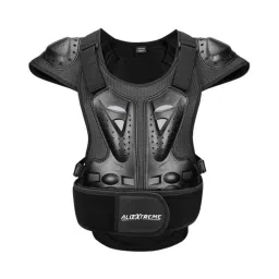 AllExtreme ARBA004 Black Chest Spine Protector Body Armor Vest for Motocross Dirt Bike Skiing &a; Snowboarding, Size: S-image-98