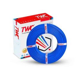 TWC Lite 6.0 Sqmm Blue FR PVC Insulated Solid Stranded Flexible Copper Wire, Length: 90m, TWCL06-image-74