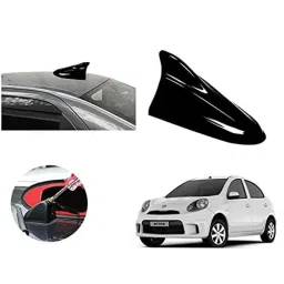 Auto Pearl ABS Black Universal Replacement Shark Fin Car Roof Antenna For Nissan Micra Active-image-62
