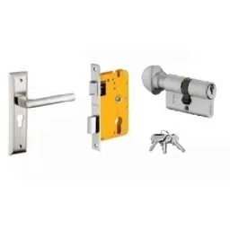 Dorset HL Series Cara 70mm Stainless Steel Door Handle Lock Set with Knob &a; Key (Pack of 2)-picture-18