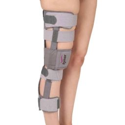 Tynor D42BAZ Nylon &a; Foam Grey Urbane Knee Immobiliser, Size: M-39