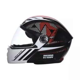 Studds Ninja Elite Super D2 Decor ISI Ceritifed Plastic Black Full Face Flip-Up Helmet, Size: 580 mm-picture-12