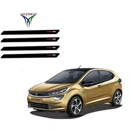 Kozdiko 4 Pcs Black &a; Red Bumper Protector Set for Tata Altroz-picture-35