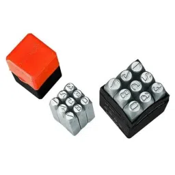 Groz 9 Pcs 12mm Carbon Steel Number Stamp Set, NP/12-picture-47