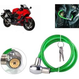 Auto Pearl PVC &a; Plastic Green Cable Lock for Bikes, Bicycle, Helmet &a; Luggage, 300-picture-20
