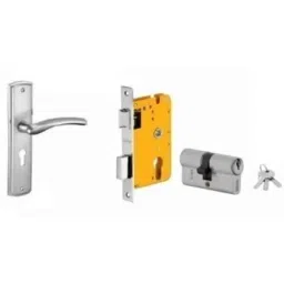 Dorset HL Series Onix 70mm Stainless Steel Patina Finish Door Handle Lock Set with Both Side Key Cylinder (Pack of 3)-picture-30