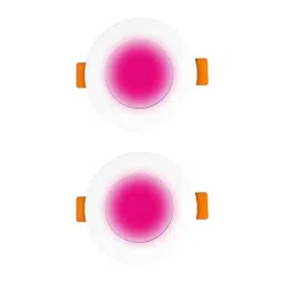 Fybros Zeno 3W Polycarbonate Pink Round LED Down Light for Bedroom &a; Living Room, FLS5846B (Pack of 2)-37