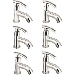 IRIS C-2 Brass Chrome Finish Long Body Pillar Cock (Pack of 6)-image-22