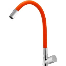 IRIS DIXY Brass Chrome Finish Orange Flexible Swan Neck Pillar Tap-image-90