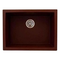 Bassino 40.6x45.72x20.32cm Quartz Brown Kitchen Sink-image-8