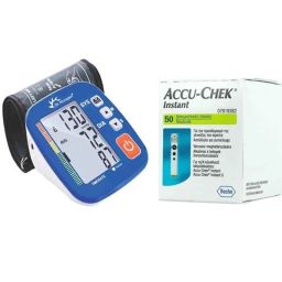 Dr. Morepen BP-02-XL Blood Pressure Monitor &a; Accu-Chek Instant 50 Test Strips-13