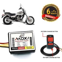 Auto Pearl 12V Black Front &a; Rear Flasher Indicator Light with Switch for Bajaj Avenger 220 Cruise-picture-36