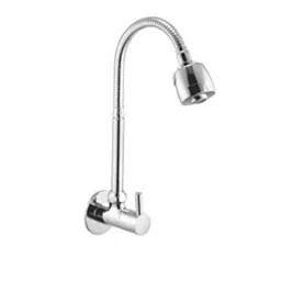 10X Turbo Brass Flexible Chrome Plated Foam Flow Bathroom Tap-image-8