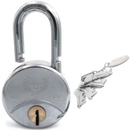 Harrison 75mm 12 Lever Mild Steel Bright Chrome Plated Finish Round Padlock with 4 Keys, SC-2000-0558-image-22