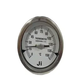 Japsin Instrumentation 0-150 deg C Bimetal Dial Thermometer, Connection: 1/2 inch, JI-140-43