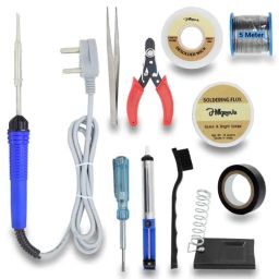 Hillgrove 11 in 1 Mobile Soldering &a; Desoldering Equipment Tool Machine Kit with Flux Paste &a; Wire, HG0094-24