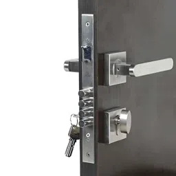 Saze Stainless Steel Rose Mortise Door Lock Handle Set with One Side Key Cylinder &a; 3 Keys, ‎SE-LB304-ROSE-OSK-image-42