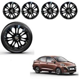 Auto Pearl 4 Pcs 15 inch ABS Black Car Wheel Cover Set for Hyundai Aura, WCBLK06-picture-20