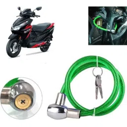 Auto Pearl PVC &a; Plastic Green Heavy Duty Cable Lock for Grazia BS6, 272-39