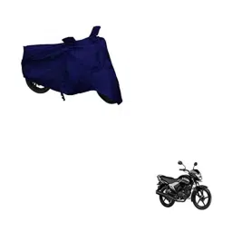 Kozdiko Polyester Matty Blue Dust &a; Waterproof Bike Body Cover with Mirror Pocket for Yamaha Salito RX-picture-37