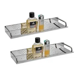 Drizzle 2 Pcs Stainless Steel Silver Shelves Set, ASHELVESTEEL2-picture-10