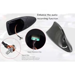 SureStrive Black Shark Fin Signal Receiver Antenna for Maruti Suzuki Ignis All Model image 3