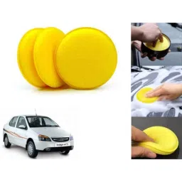Auto Pearl Polyurethane Beige Washing &a; Waxing Polish Foam Sponge for Indigo CS (Pack of 3)-picture-6