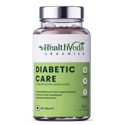 Health Veda Organics 60 Pcs Diabetic Care Supplements Tablets-56
