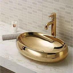 InArt 24x16x6 inch Ceramic Gold Countertop Wash Basin, INA-163-picture-33