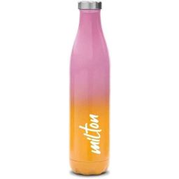 Milton Prudent 1100ml Stainless Steel 304 Pink &a; Orange Water Bottle-picture-7