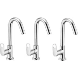 Senkiddpro Prime Brass Chrome Finish Deck Mounted 360 Degree Moving Sink Tap (Pack of 3)-image-20