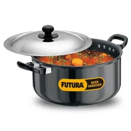 Hawkins Futura 5L 24cm Hard Anodised Cook n Serve Stewpot with Lid, AST 50-picture-22