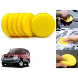 Auto Pearl Polyurethane Beige Washing &a; Waxing Polish Foam Sponge for Sumo Victa (Pack of 6)-picture-47