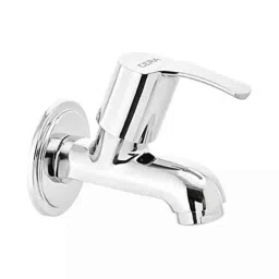 Cera Vivana Metal Chrome Plating Quarter Turn Wall Mount Bib Cock with Wall Flange &a; Aerator, F2014151-17