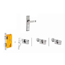 Dorset Dash HL DAS 204.3mm Stainless Steel Lock Set with Coin &a; 70mm Knob Cylinder (Pack of 3)-image-77