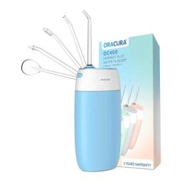 Oracura OC400 Compact Plus Blue Rechargeable Water Flosser with 2 Years Warranty-picture-37