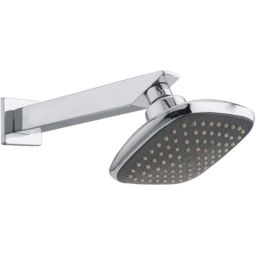 IRIS GALAXY 4x4 inch ABS Chrome Finish Eeco Collection Bend Shower with Stainless Steel Arm-23