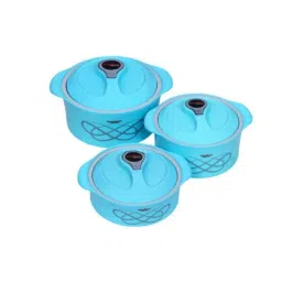 Khaitan Orfin 3 Pcs 1500, 2000 &a; 3000ml Mellow Blue Casserole Set-picture-22