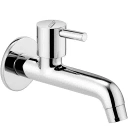 Spazio Solo Smartbuy Brass Chrome Finish Long Body Bib Cock with Cock Tap Wall Flange-picture-7