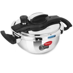 Pigeon Swift 3L Induction Bottom Hard Anodized Pressure Cooker with Outer Lid, 14283-picture-6