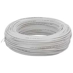 Polycab 6 Sqmm 1.1kV 1 Core Copper PVC Insulated FRLS White Wire, Length: 200 m-picture-20