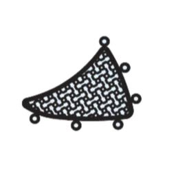 Surgiwear 35x43mm Mastoid Repair Plate, CF12-35R-image-77