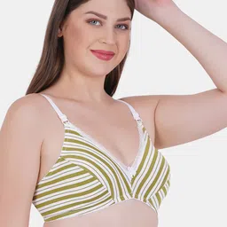 Reveira Striped Medium Coverage Non Padded Everyday Bra With Side Shaper image 3