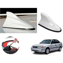 Auto Pearl ABS White Universal Replacement Shark Fin Car Roof Antenna For Hyundai Accent-image-98