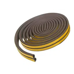 Implemental 6m Rubber Brown D Shaped Self-Adhesive Weatherstrip for Doors &a; Windows-40