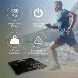 BPL PWS-01+ 180kg Glass LED Display Personal Weighing Scale image 2