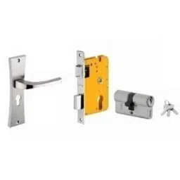 Dorset HL Series Divine 70mm Stainless Steel Door Handle Lock Set with Both Side Key Cylinder (Pack of 3)-picture-24