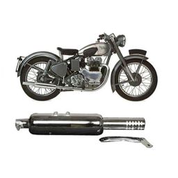AllExtreme EXULS4 Chrome Short Bottle Empty Punjabi Silencer Exhaust with Bush-picture-6